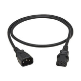 Eaton P004-01M-EU power cable Black 1 m IEC C13 IEC C14