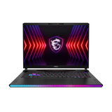 MSI Gaming Raider GE68 HX 14VGG-249UK Intel® Core™ i9 i9-14900HX Laptop 40.6 cm (16") Quad HD+ 32 GB DDR5-SDRAM 1 TB SSD NVIDIA GeForce RTX 4070 Wi-Fi 7 (802.11be) Windows 11 Home Black