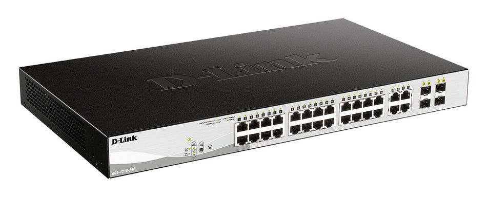 D-Link DGS-1210-24P network switch Managed L2 Gigabit Ethernet (10/100/1000) Power over Ethernet (PoE) Black