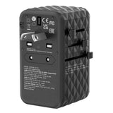 Verbatim UTA-06 100W GaN III Universal Travel Adapter with 2 x USB-C PD & QC 4+ & 2 x USB-A QC 3.0 ports