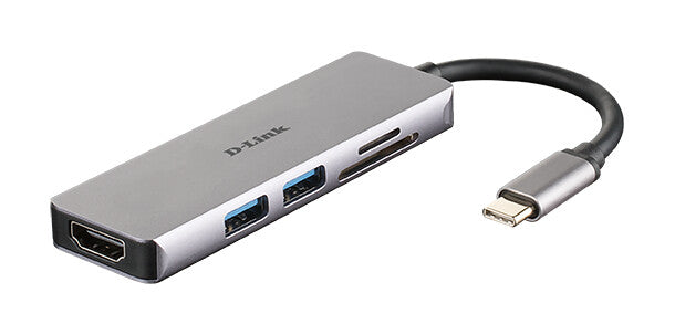 D-Link DUB-M530 laptop dock/port replicator Wired USB 3.2 Gen 1 (3.1 Gen 1) Type-C Aluminium