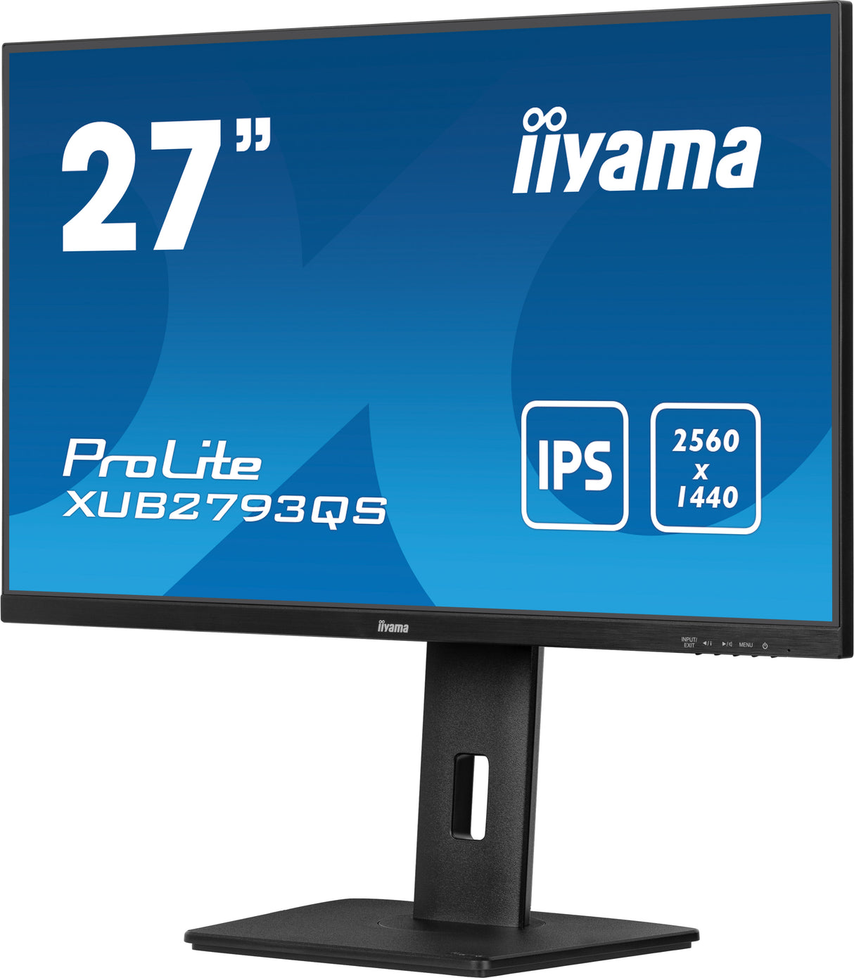 iiyama ProLite XU2793QS-B6 computer monitor 68.6 cm (27") 2560 x 1440 pixels 2K Ultra HD LED Black