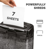 Fellowes Paper Shredder M-7CM 7 Sheet Cross Cut Shredder Shredder with 13 Litre Bin High Security P4