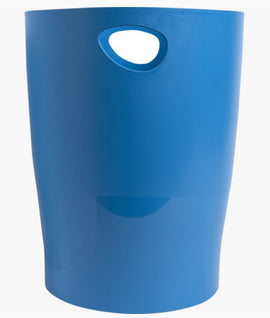 Exacompta Bee Blue Ecobin Waste Paper Bin - Turquoise - New