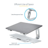 StarTech.com Laptop Stand for Desk, Supports 5kg/11lb, Aluminum, Silver, Ergonomic Laptop Riser, Portable Laptop Holder, Computer Stand for Macbook Air/Pro, Dell XPS, Lenovo