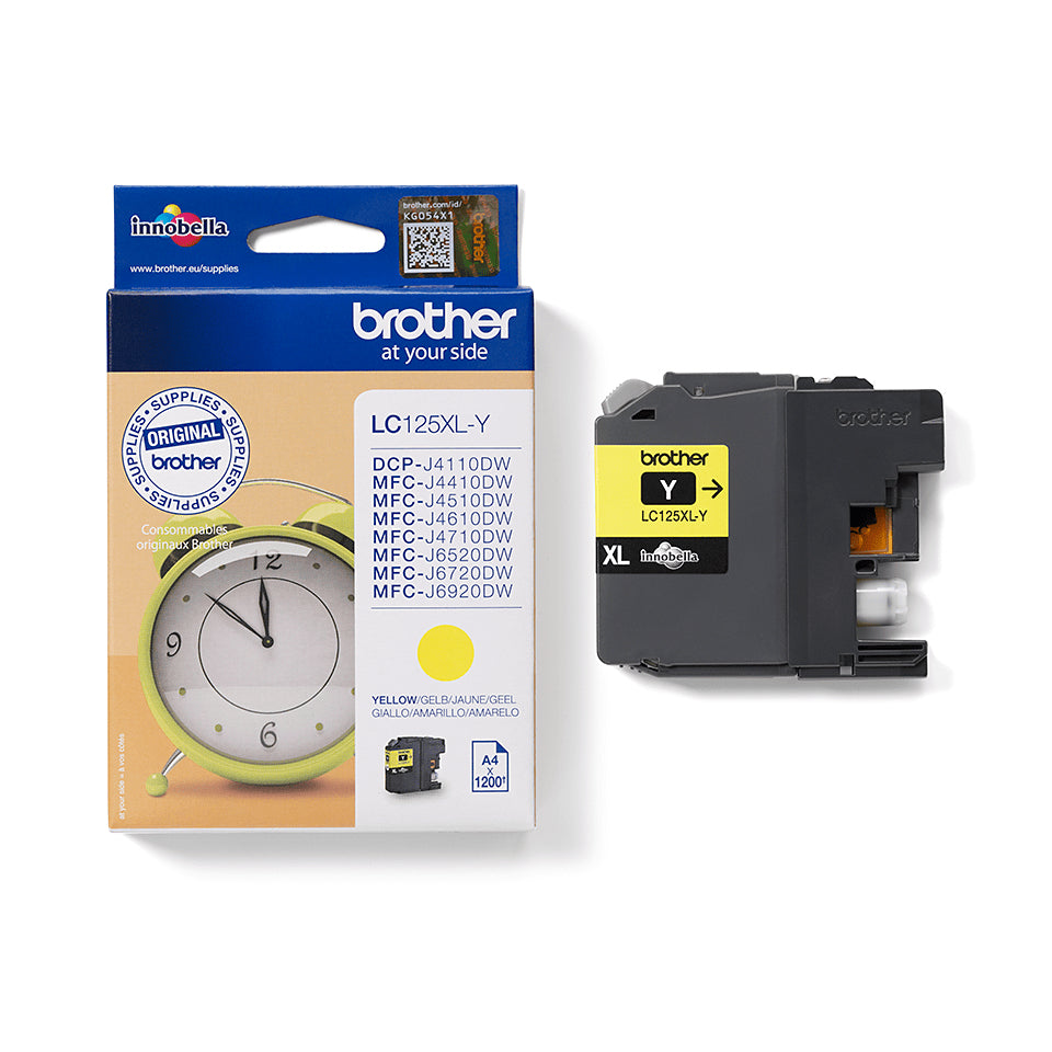 Brother LC-125XLY Ink cartridge yellow, 1.2K pages ISO/IEC 24711 10ml for Brother MFC-J 4510/6920