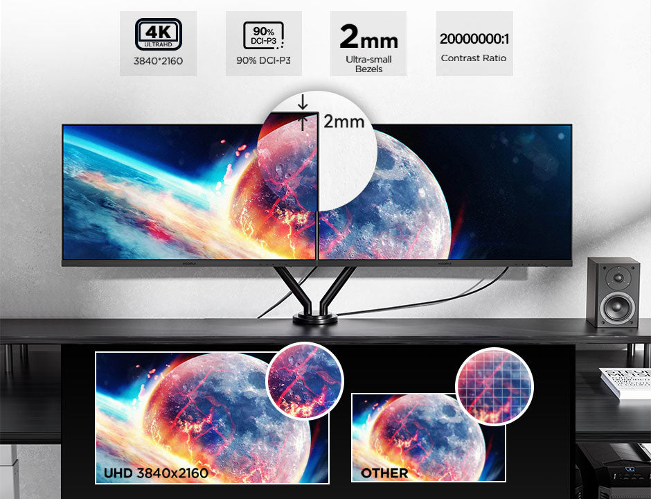 Koorui N07 computer monitor 68.6 cm (27") 3840 x 2160 pixels 4K Ultra HD Black