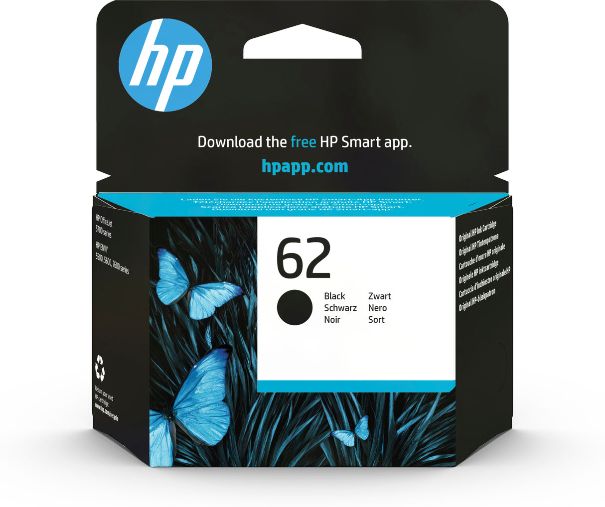 HP C2P04AE/62 Printhead cartridge black, 200 pages ISO/IEC 24711 for HP Envy 5640/OJ 250 mobile