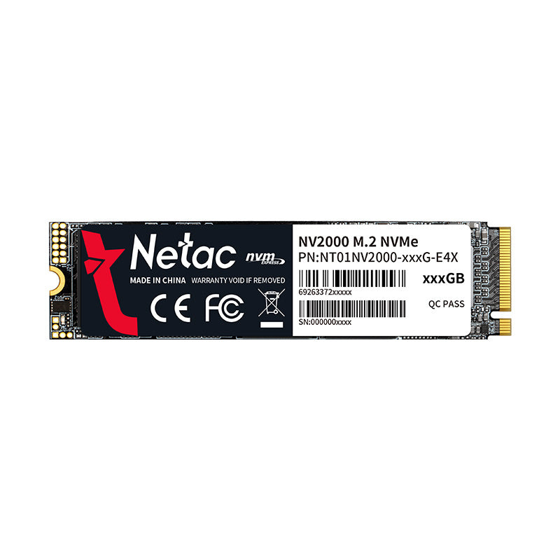 Netac NV2000 M.2 256 GB PCI Express 3.0 NVMe 3D TLC NAND