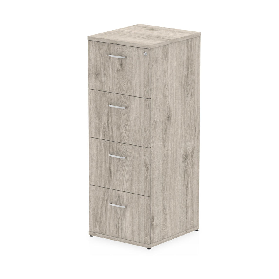 Dynamic I003243 filing cabinet Melamine Faced Chipboard (MFC) Grey, Oak