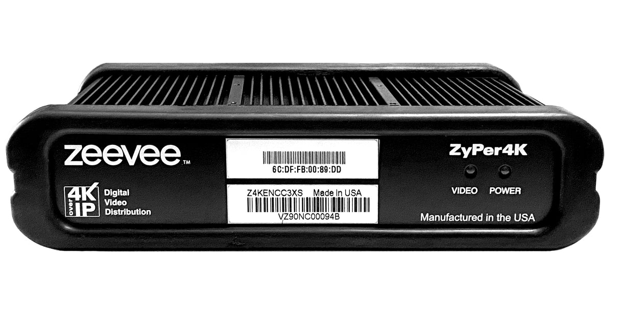 ZeeVee Z4KENCC3XS video servers/encoder 4096 x 2160 pixels