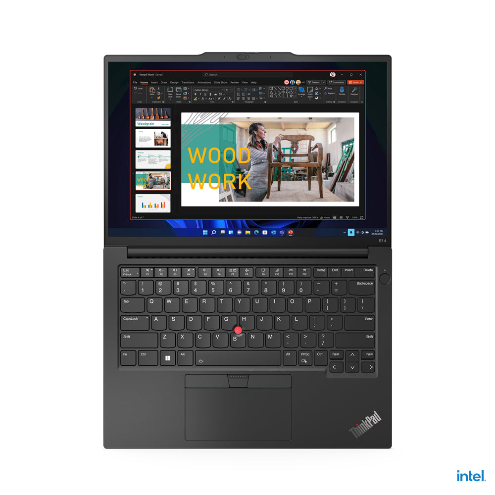 Lenovo ThinkPad E14 Intel® Core™ i7 i7-1355U Laptop 35.6 cm (14") WUXGA 16 GB DDR4-SDRAM 512 GB SSD Wi-Fi 6 (802.11ax) Windows 11 Pro Black