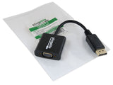 Plugable Technologies DisplayPort to VGA Adapter - Active DP/DP++ to VGA Converter - Compatible with Desktops, Projectors, PC with DP for 1080p VGA Resolution - Driverless with Latching DP Connector