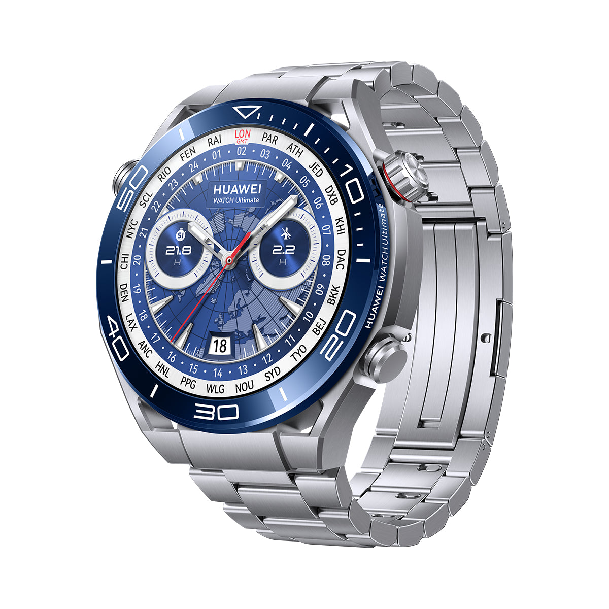 Huawei WATCH Ultimate 3.81 cm (1.5") LTPO 48 mm Hybrid 466 x 466 pixels Stainless steel GPS (satellite)