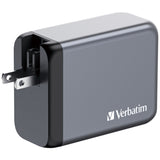 Verbatim GNC-200 GaN Charger 200W with 2 x USB-C PD 100W / 1 x USB-C PD 65W / 1 x USB QC 3.0 (EU/UK/US)