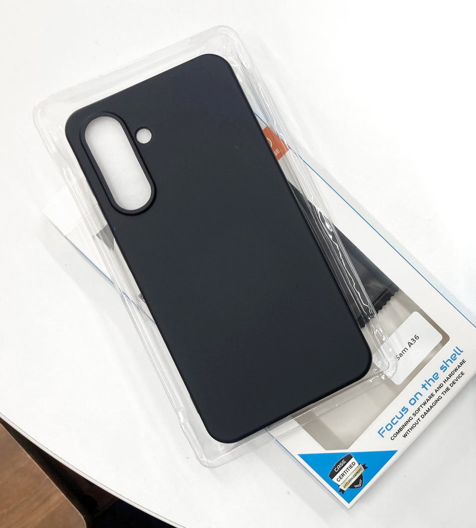 Accuratus MOB-SA36E-SCAS+SP-B mobile phone case Shell case Black