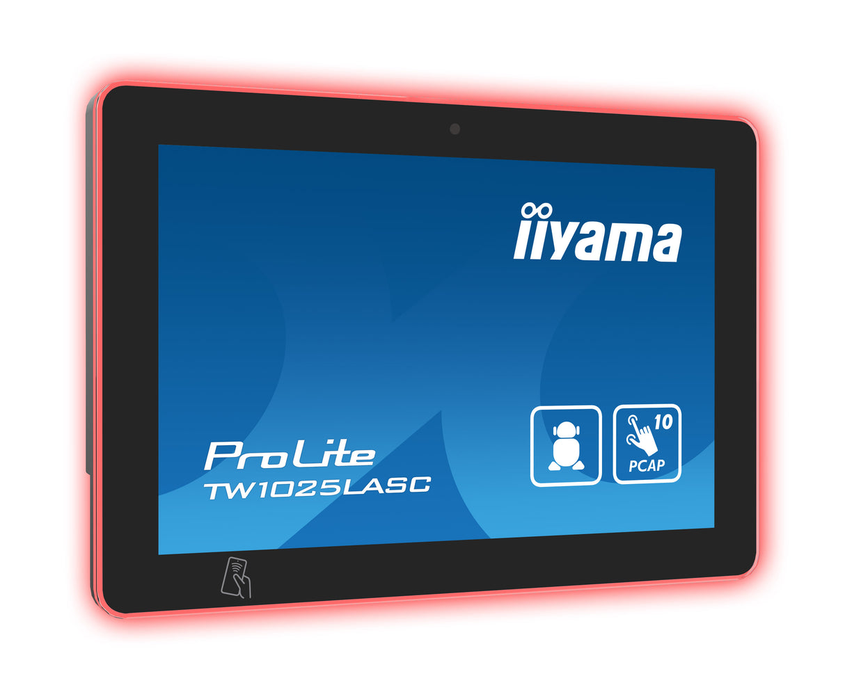 iiyama TW1025LASC-B1PNR meeting room display 25.6 cm (10.1") 1280 x 800 pixels LED 802.11b, 802.11g, Wi-Fi 4 (802.11n) Black Plastic Bluetooth