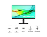 Samsung LS24D600UAU computer monitor 61 cm (24") 2560 x 1440 pixels Quad HD Black