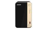 QNAP TS-264 NAS Tower Intel® Celeron® N5095 8 GB QNAP QTS Black, Gold