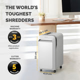 Fellowes LX Series Paper Shredder LX221 20 Sheet Micro Cut Shredder with 30 Litre Pull Out Bin Superior Security P5 White