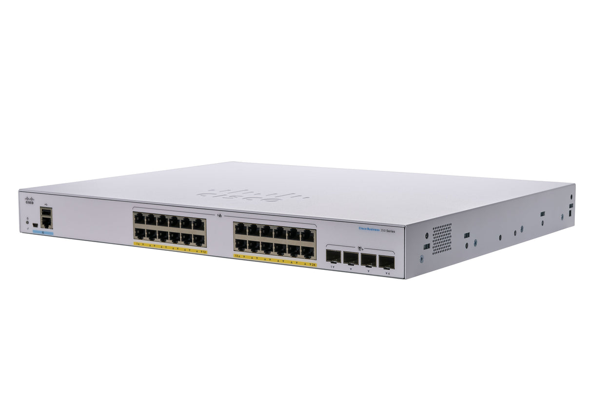 Cisco Business CBS350-24FP-4G Managed Switch | 24 Port GE | Full PoE | 4x1G SFP | Limited Lifetime Protection (CBS350-24FP-4G)