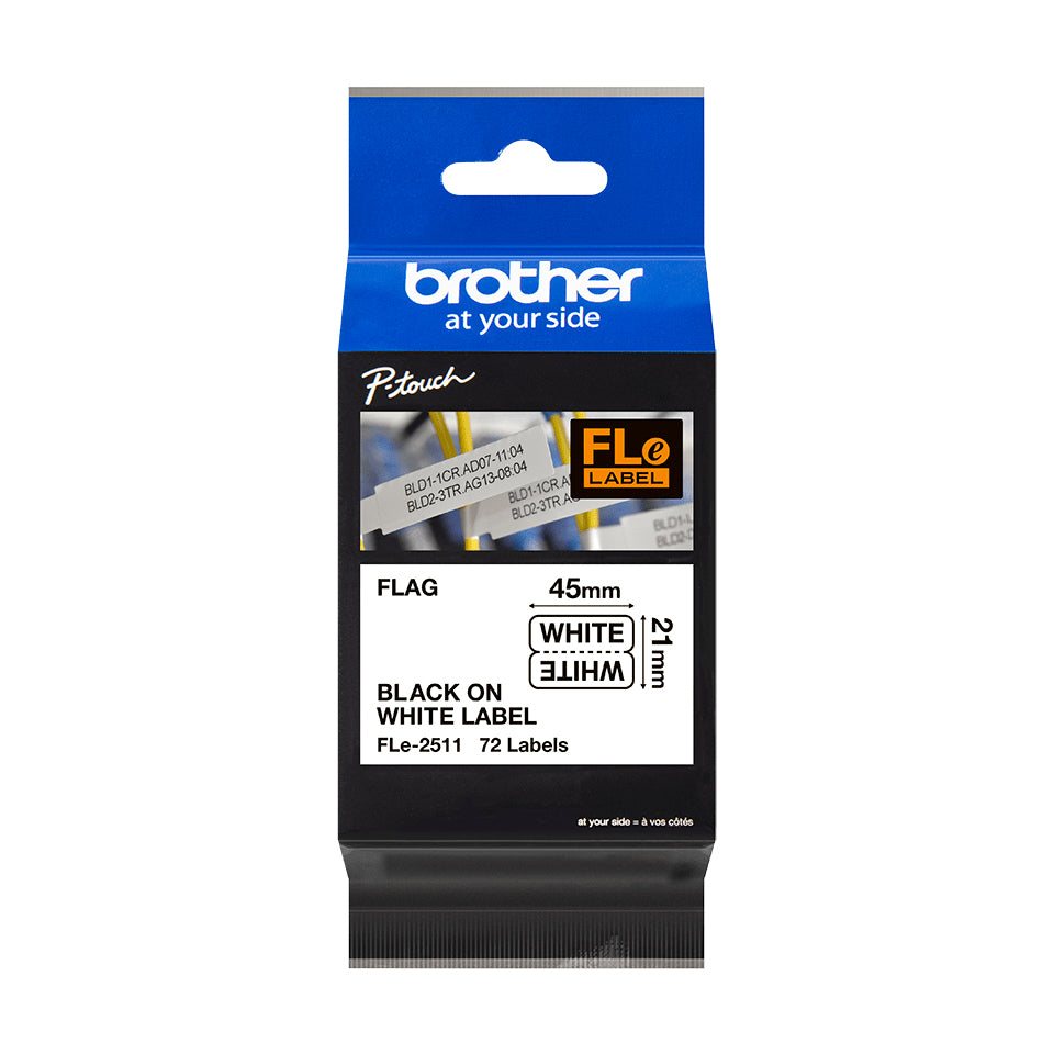 Brother FLE-2511 DirectLabel Label white 45mm x 21mm Pack=72