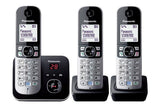 Panasonic KX-TG6823 DECT telephone Caller ID Black, Silver