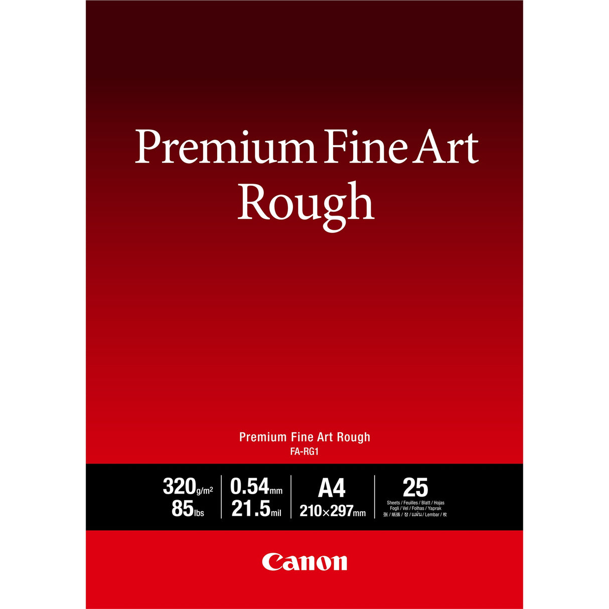 Canon FA-RG1 Premium Fine Art Rough Paper, A4, 25 sheets