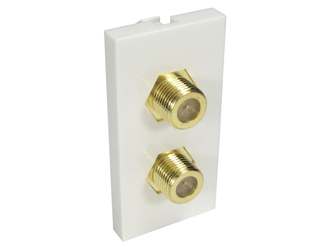 Cables Direct AV-MOD2FCONN socket-outlet 2 x TV White